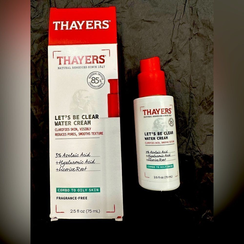 Thayers Thayers Let's Be Clear Water Cream Facial Moisturizer, 2.5 fl oz